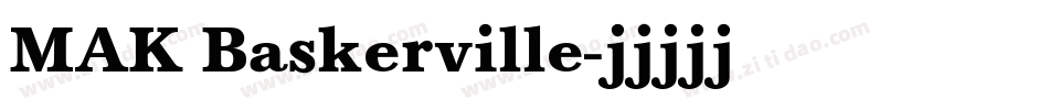 MAK Baskerville字体转换